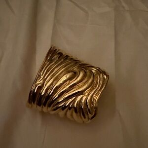 Vintage French Gold Cuff Bracelet